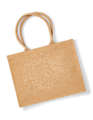 WES-W437-Shimmer Jute Shopper